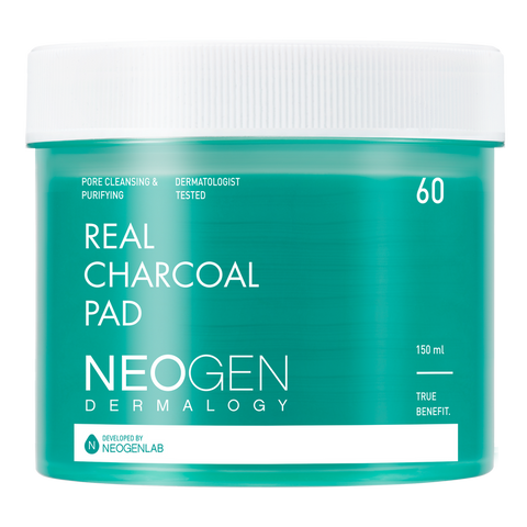 [NeoGen] DERMALOGY REAL CHARCOAL PAD 150ML (60 PADS)