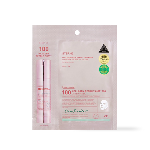 [VT Cosmetics] COLLAGEN Reedles Shot 100hL 2 STEP MASK