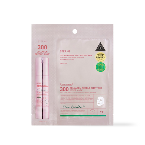 [VT Cosmetics] COLLAGEN Reedles Shot 300hL 2 STEP MASK