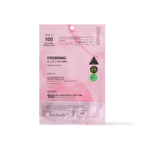 [VT Cosmetics] COLLAGEN Reedle Shot 100 2STEP Hydrogel Mask 1ea
