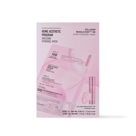 [VT Cosmetics] COLLAGEN Reedle Shot 100 2STEP Hydrogel Mask 4ea