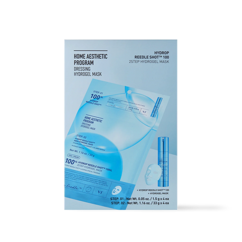 [VT Cosmetics] HYDROP Reedle Shot 100hl 2STEP Hydrogel Mask 4ea